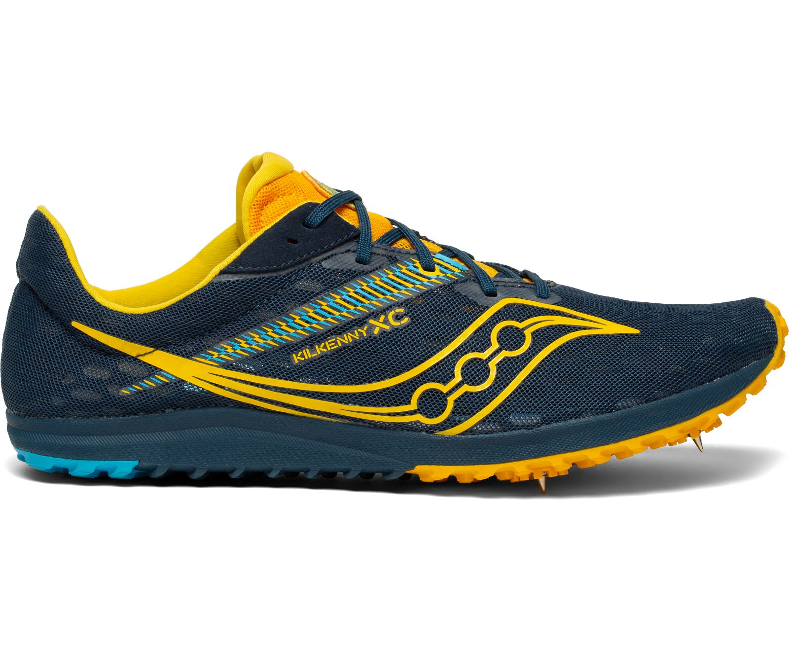 Saucony Kilkenny Xc9 Spike Men\'s Running Shoes Navy / Gold | AU 517VRWD